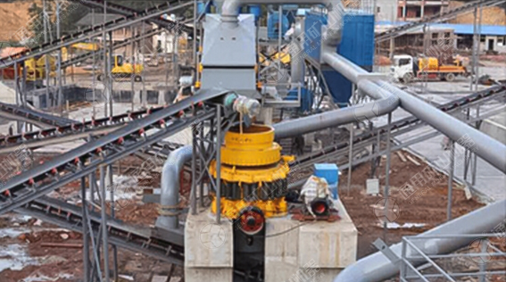 印度時產(chǎn)200噸玄武巖破碎生產(chǎn)線