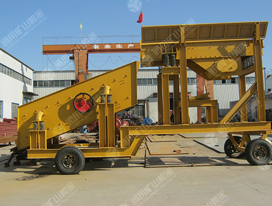 尼泊爾時(shí)產(chǎn)100-200 噸移動(dòng)式篩砂系統(tǒng)