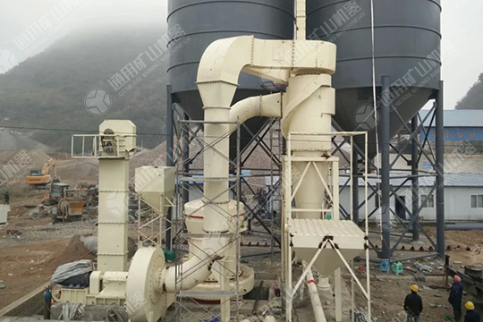 陜西韓城時(shí)產(chǎn)20噸歐版磨粉機(jī)石灰石磨粉生產(chǎn)線