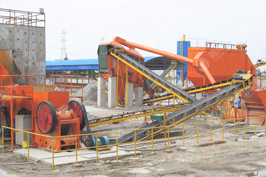 湖北黃岡時(shí)產(chǎn)150噸青石破碎生產(chǎn)線